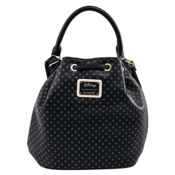 *SOLD* 🌺HP🌺 Loungefly Minnie Mouse Bow Crossbody Bucket Bag - Picture 6 of 7